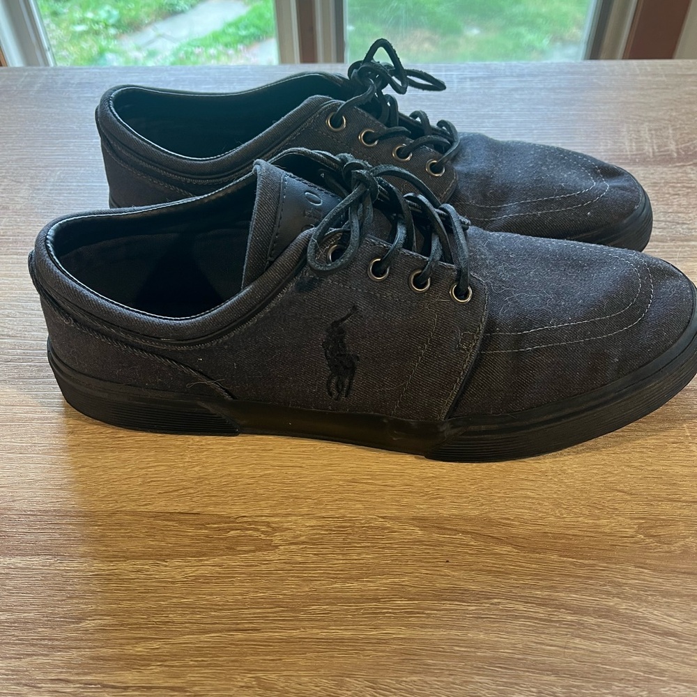 Polo by Ralph Lauren Men's Black Canvas Shoes